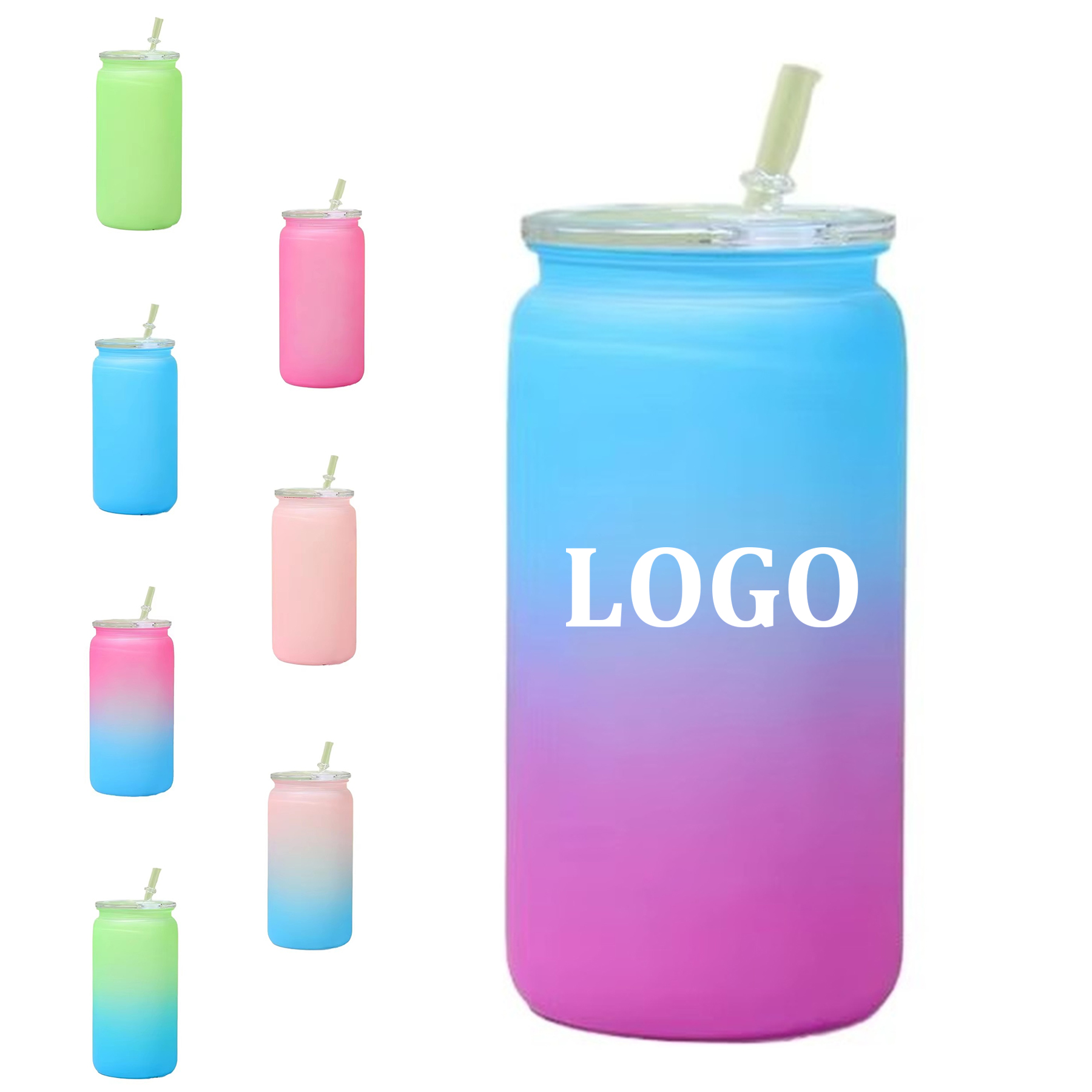 16oz Plastic Mason cup with straw 8