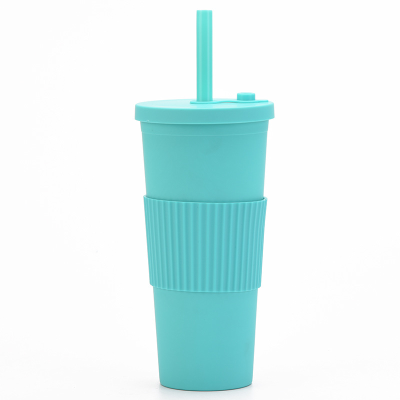 24 OZ Portable Double Plastic tumbler / Straw 11