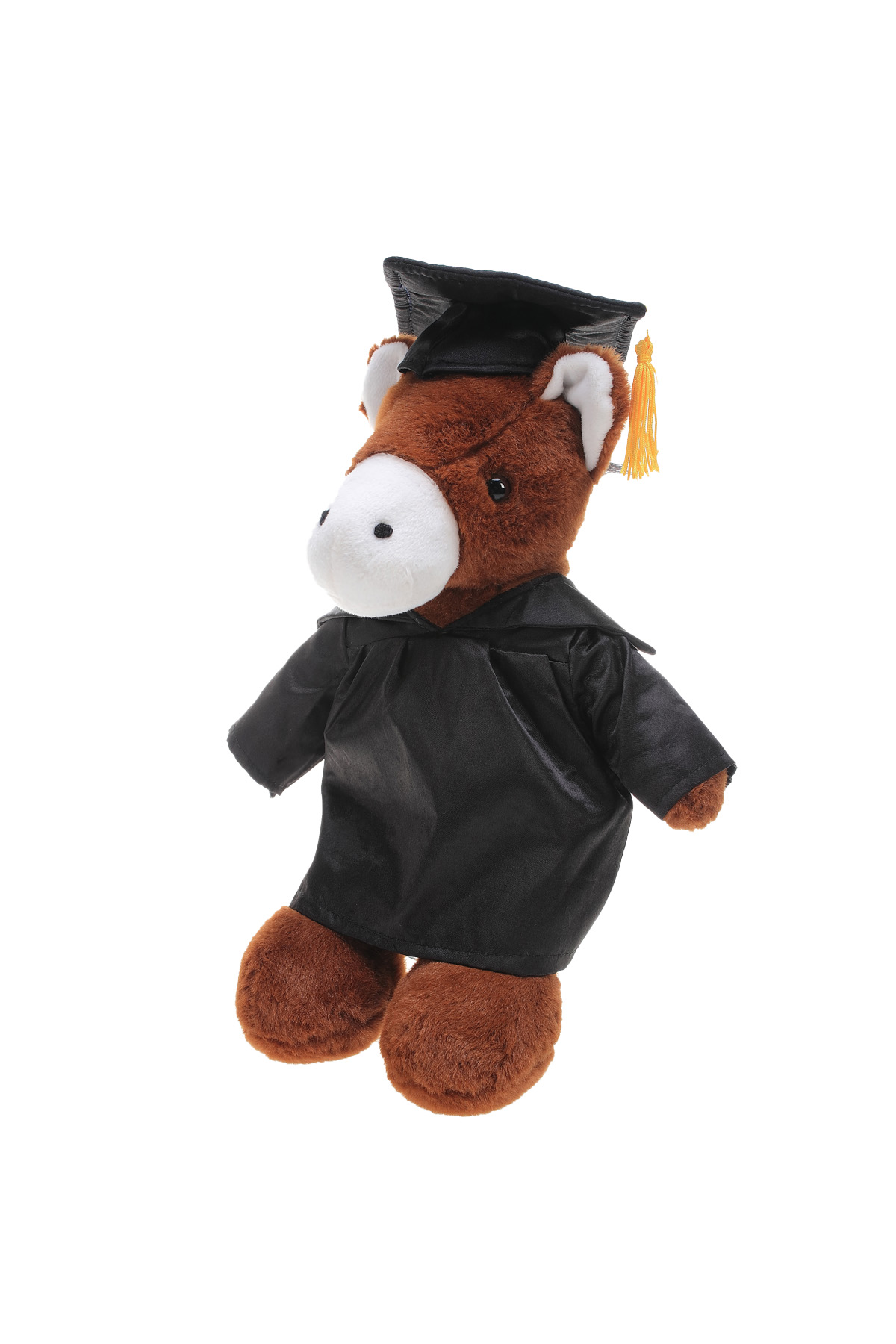 Soft Plush Horse in Graduation Cap & Gown Stuffed Animal