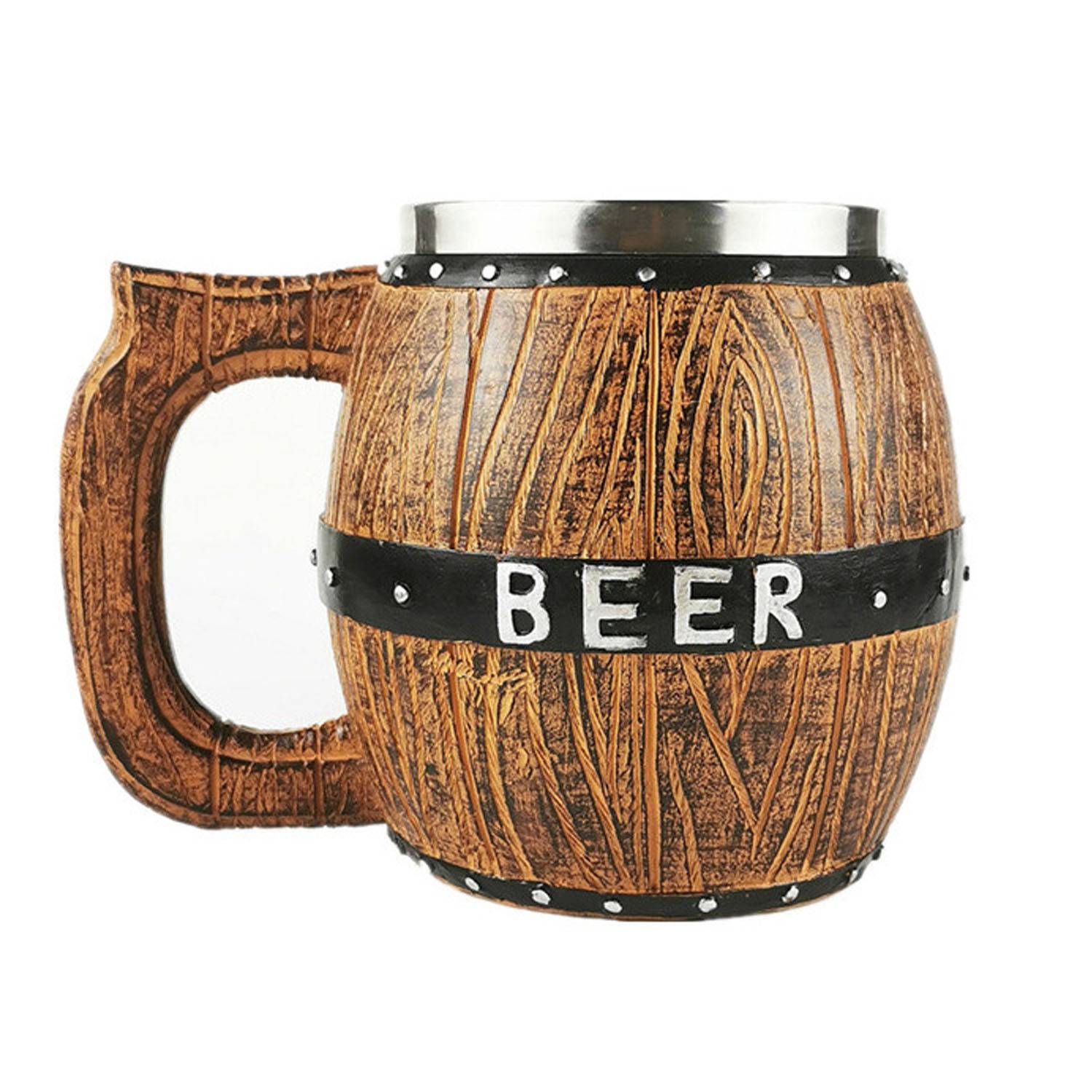 19oz Stainless Steel Barrel Beer Mug 6
