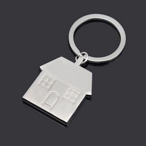 Charming Dual Window House Shaped Keychain 12