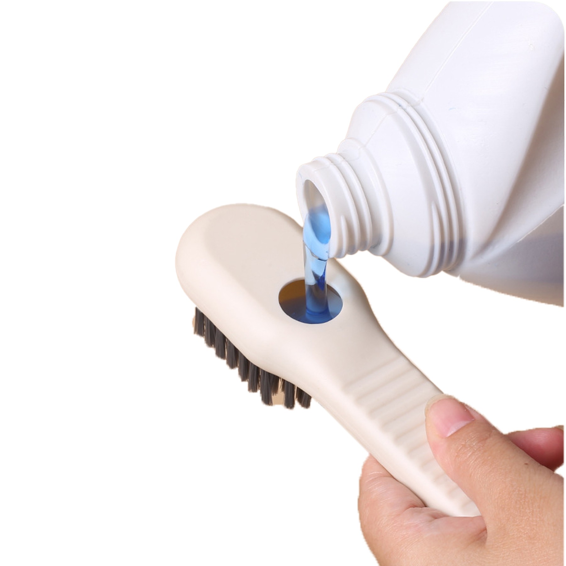 Shoe Brush With Cleaning Solution 2