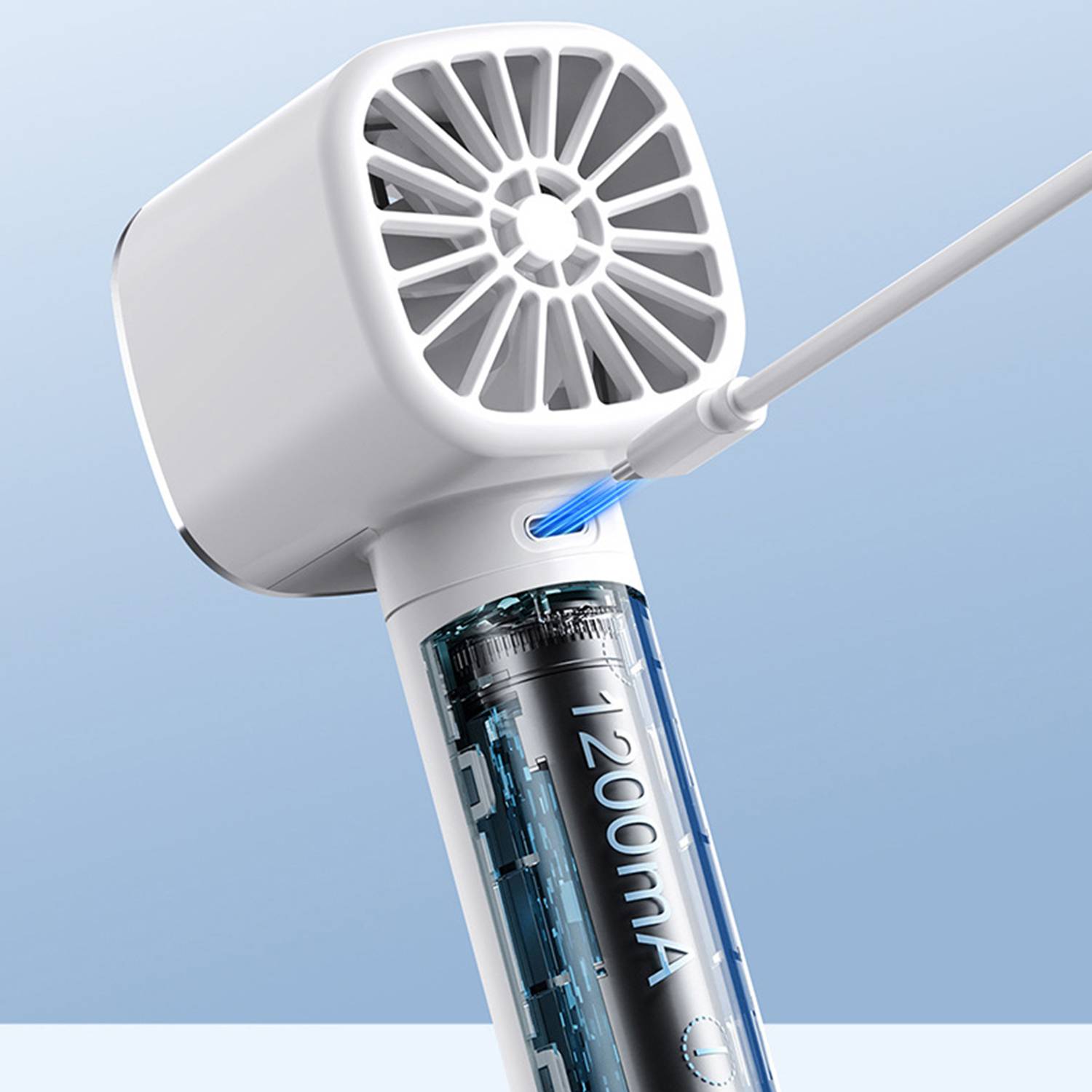 Portable Handheld Digital Display Fan 4