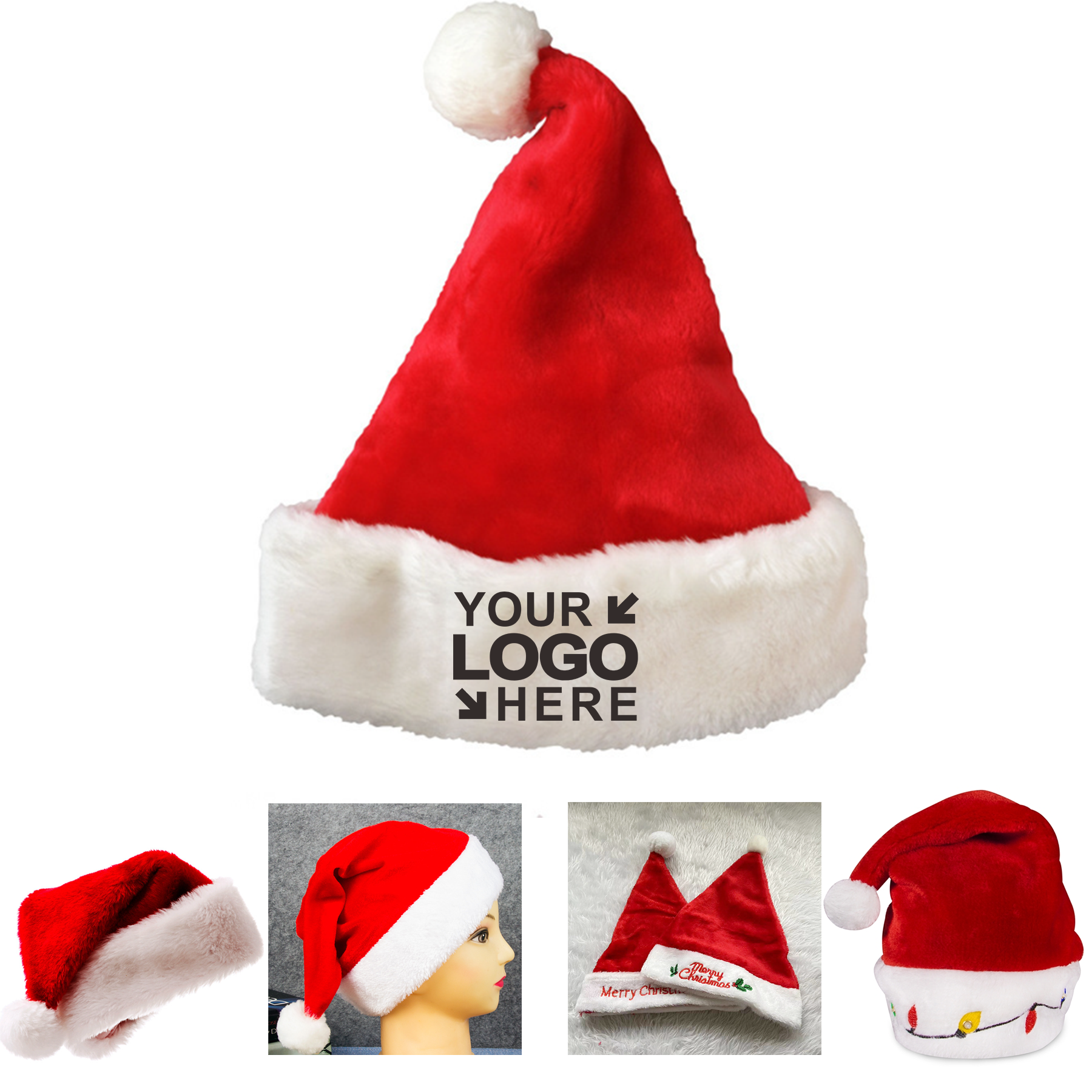 MOQ50Pcs Custom Adult & Children Santa Clause Hat 2