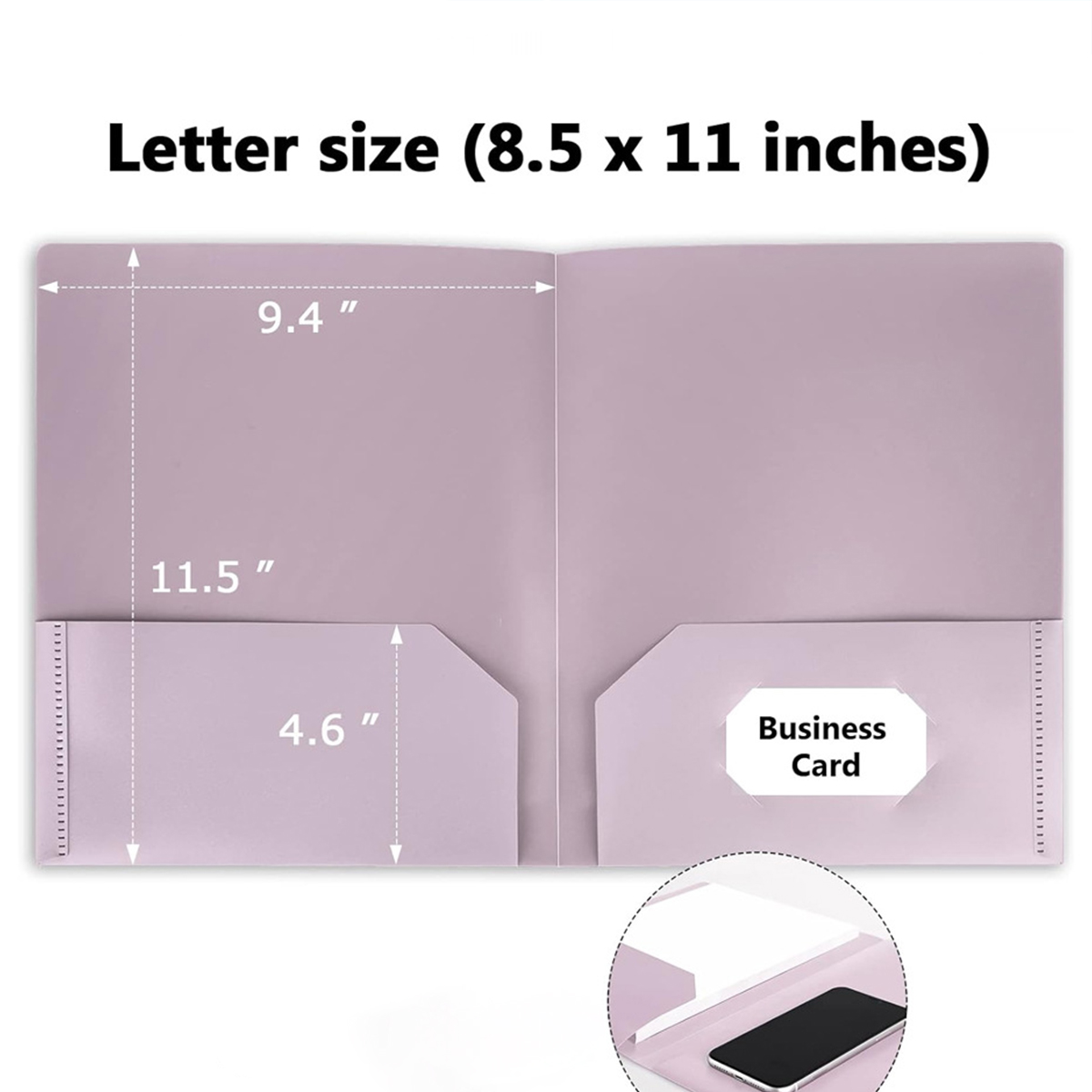 Folders With Pockets PP Plastic Office 2