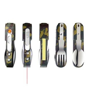 Lighter With Spoon Fork And LED Lamp 10