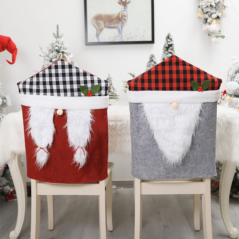 Christmas Plaid Chair Cover 5