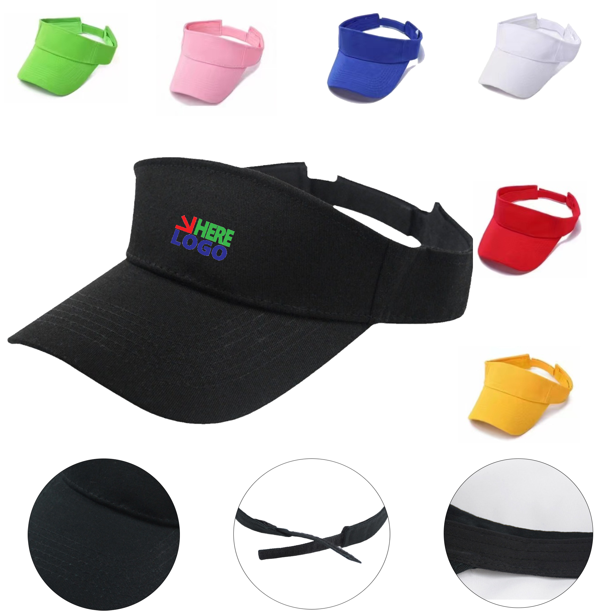 Summer Solid Color Shade Sunscreen Hat MOQ 50PCS 2