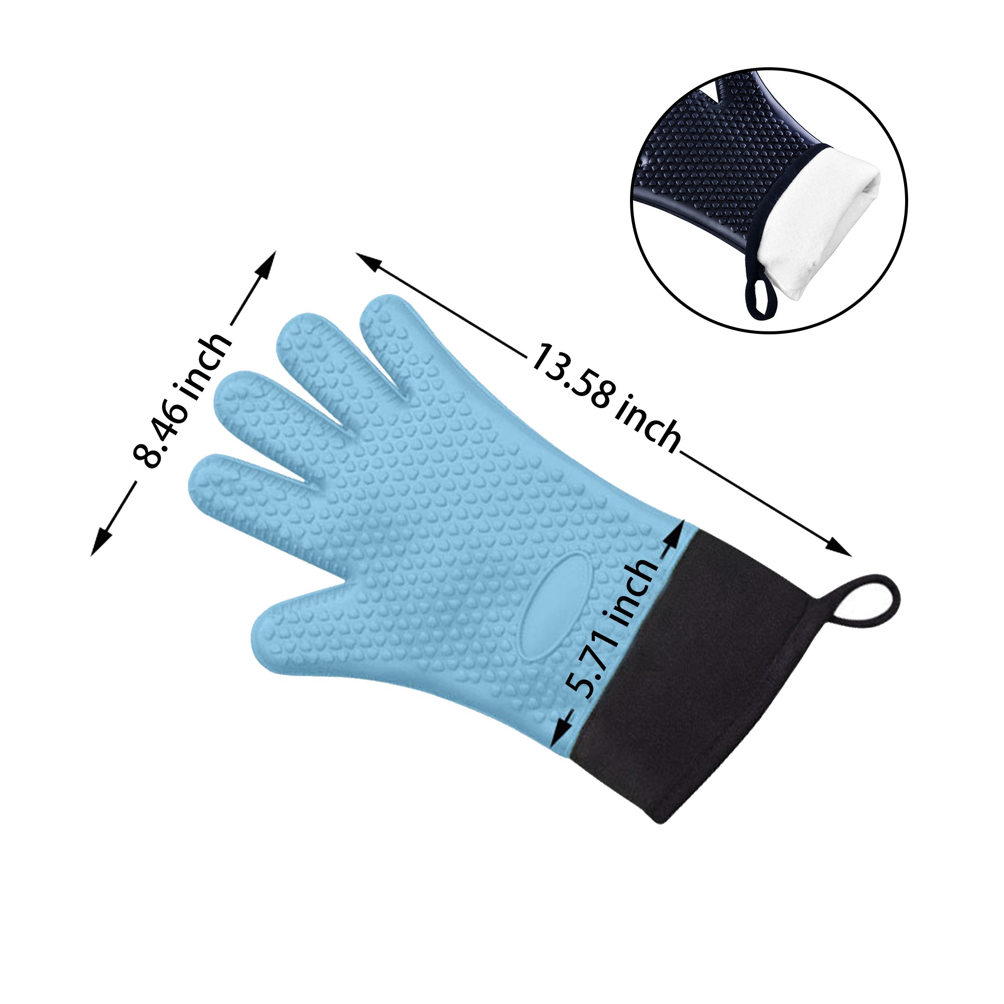 MOQ:10pcs Waterproof Oven Mitts 2