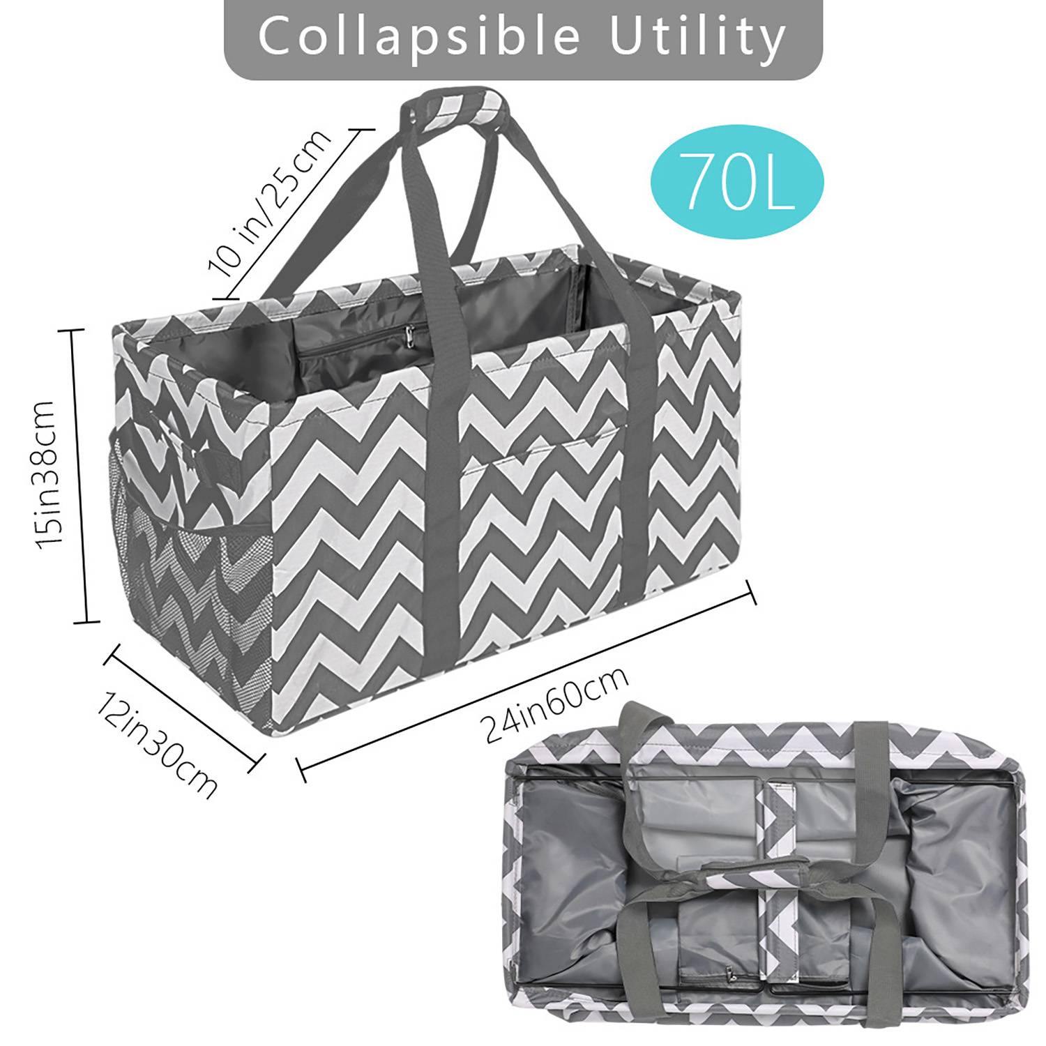 Large capacity foldable multifunctional portable handbag 4