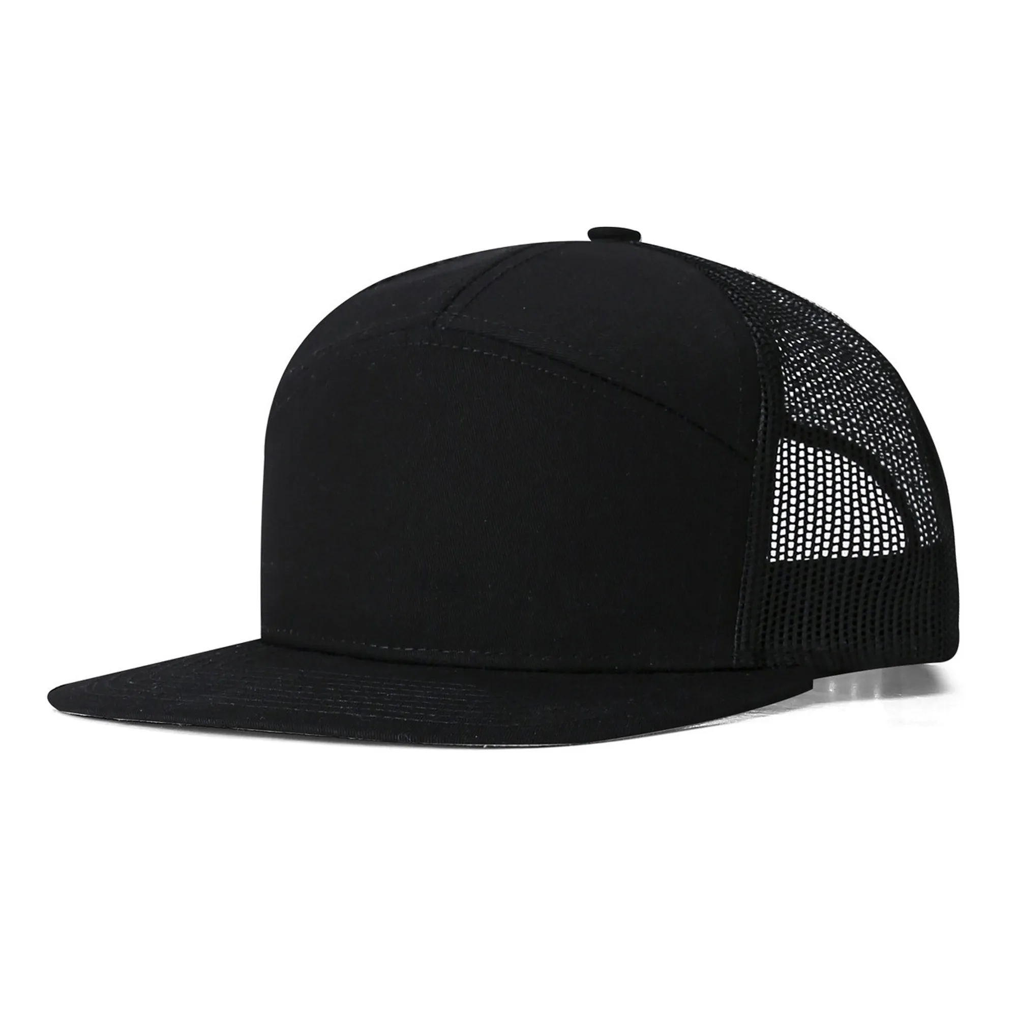 Adult Structured Flat Visor Snapback Cap 7