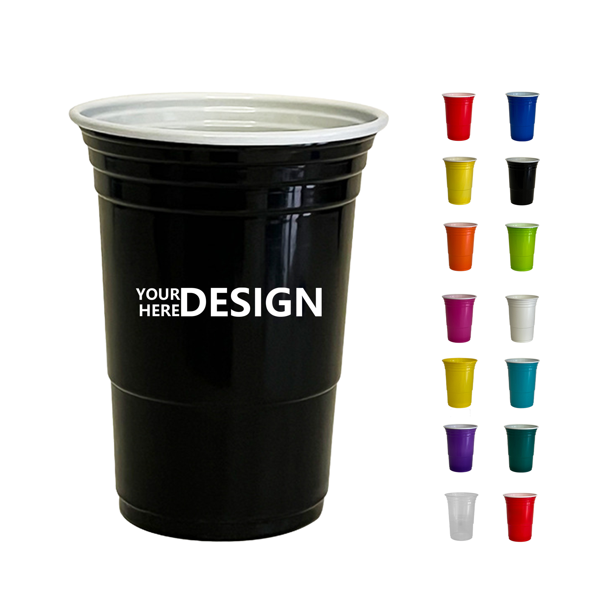 16oz Disposable Plastic Cocktail Cup 2