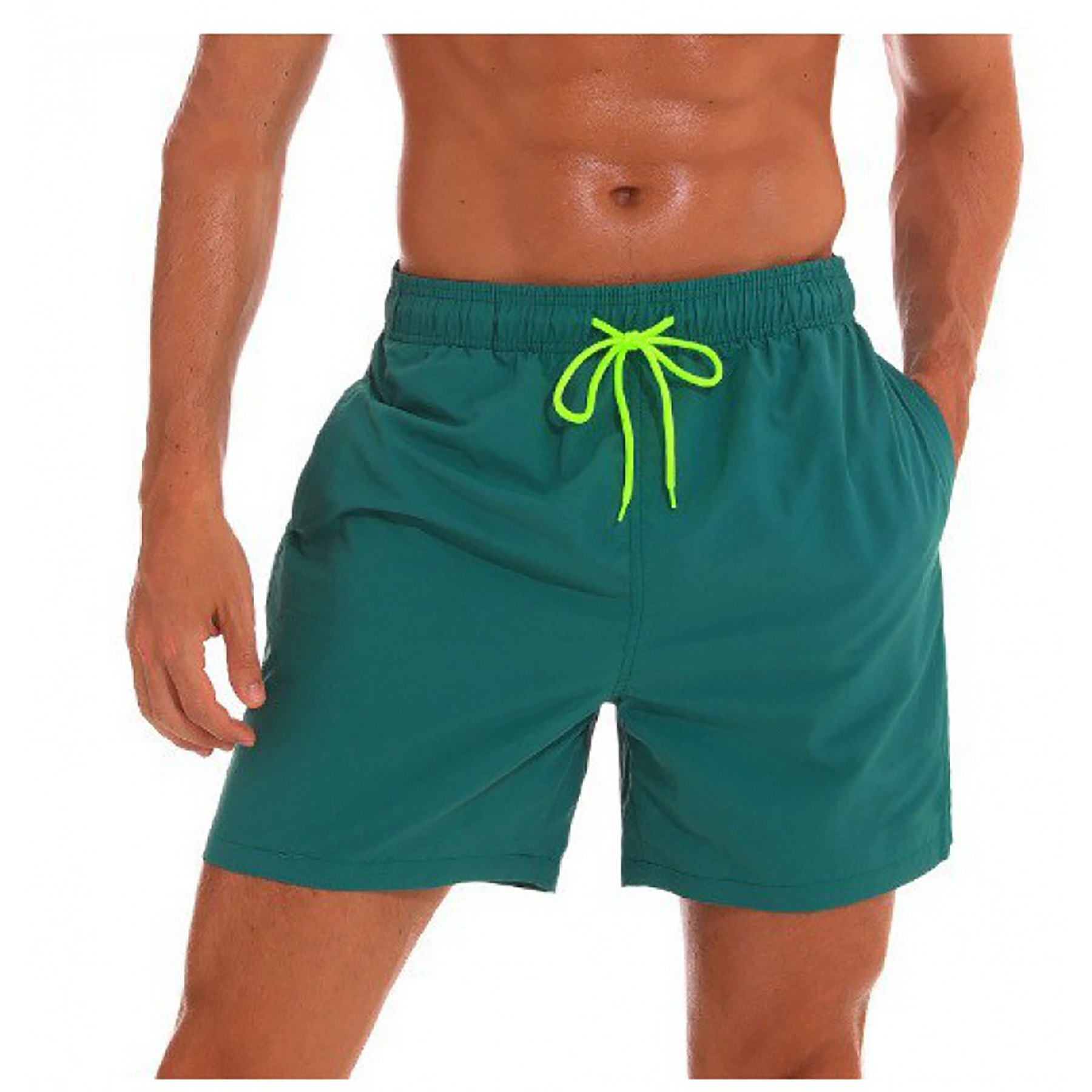 Essentials Men's 10 Inch Quick Dry Swim Trunk 18
