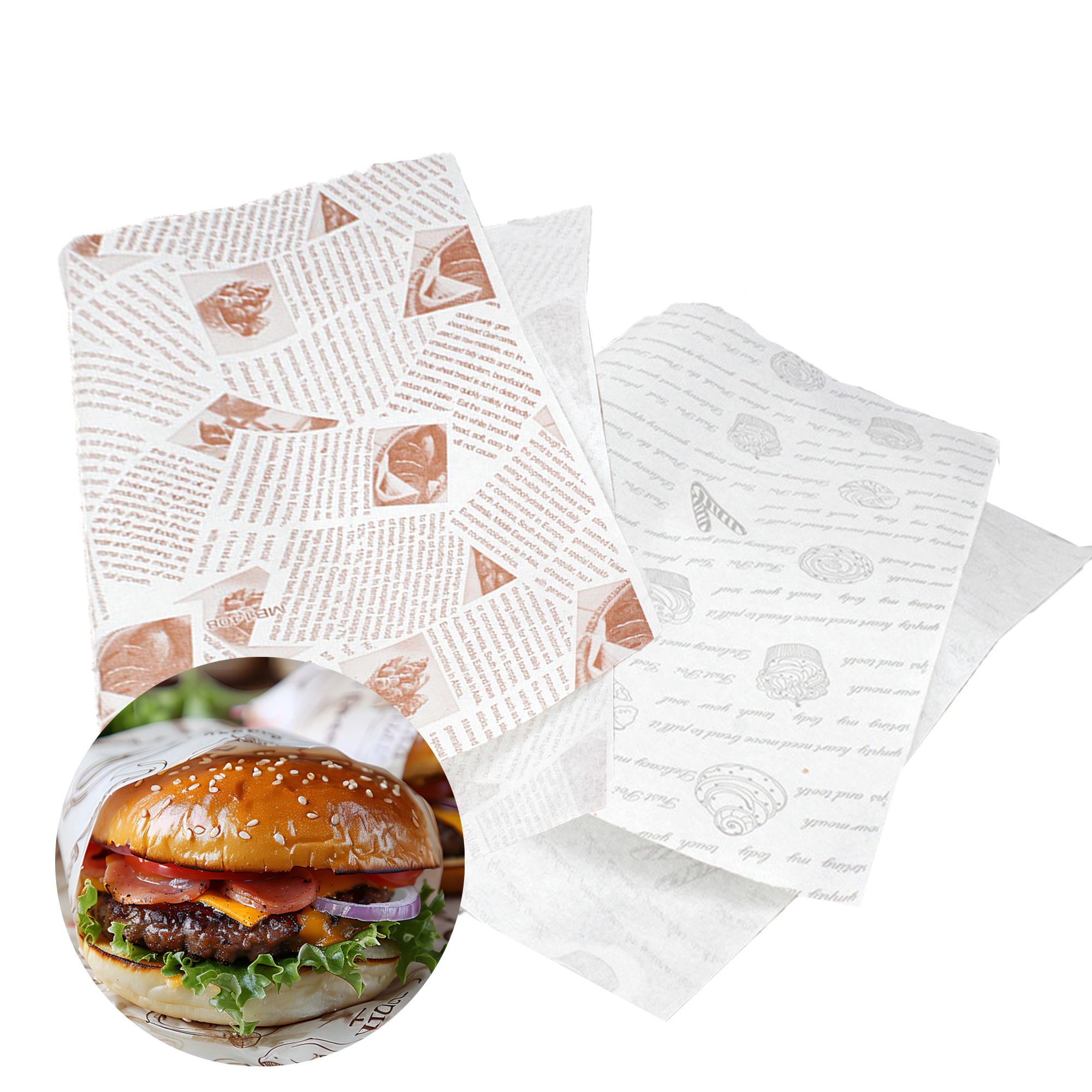 Food Wrappers Paper MOQ 1000 3