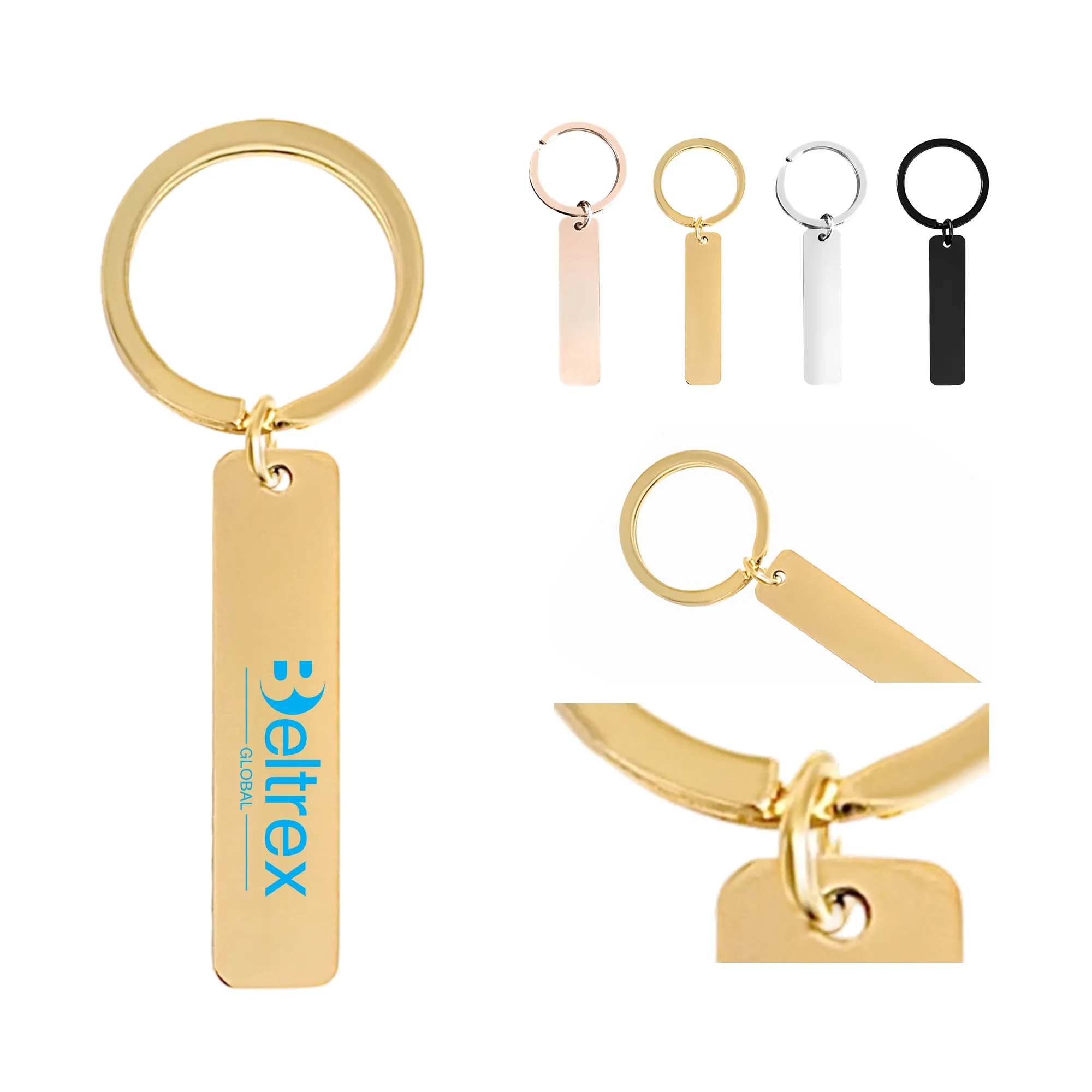 Titanium Steel Keychain with Smooth Modern Look 6