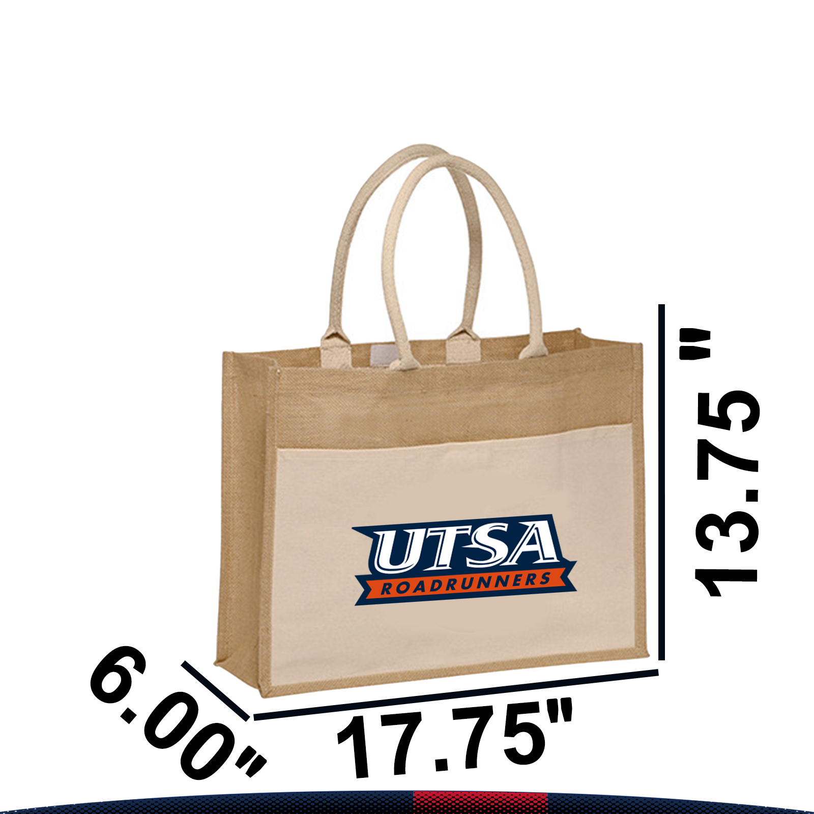 Trisp Jute Tote Bag, custom tote bag with logo imprint 5