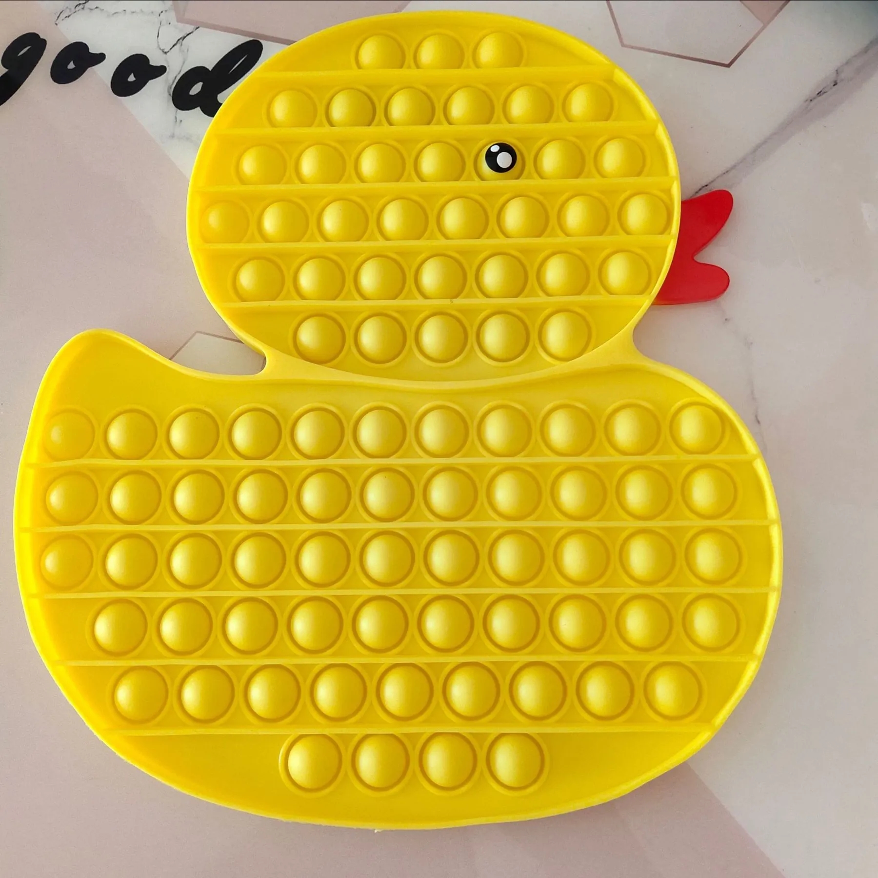 Duck Shaped Push Pop Bubble Toy 4