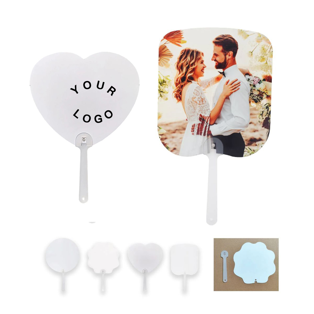 Plastic Handheld Fan with Large Promotional Surface 3