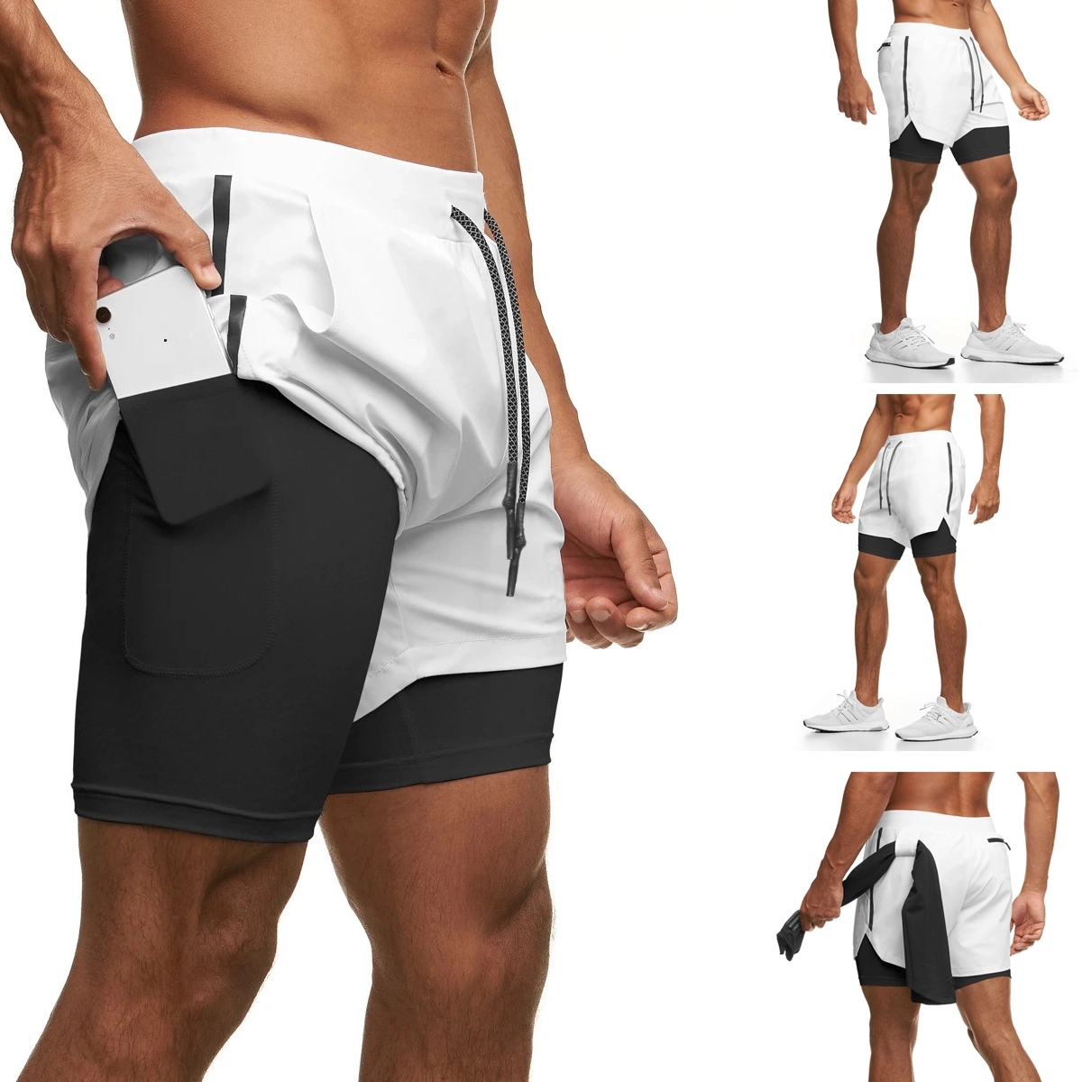 Men'S Gym Workout Shorts 4