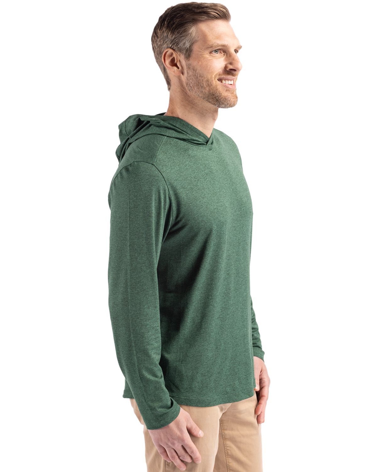 Cutter & Buck Coastline Recycled Double Peached Mens Hooded Pullover 14