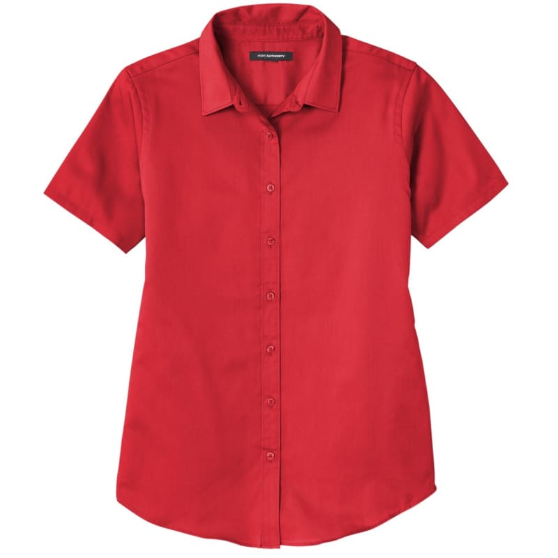 Port Authority Ladies Short Sleeve SuperPro React Twill Shirt. 51
