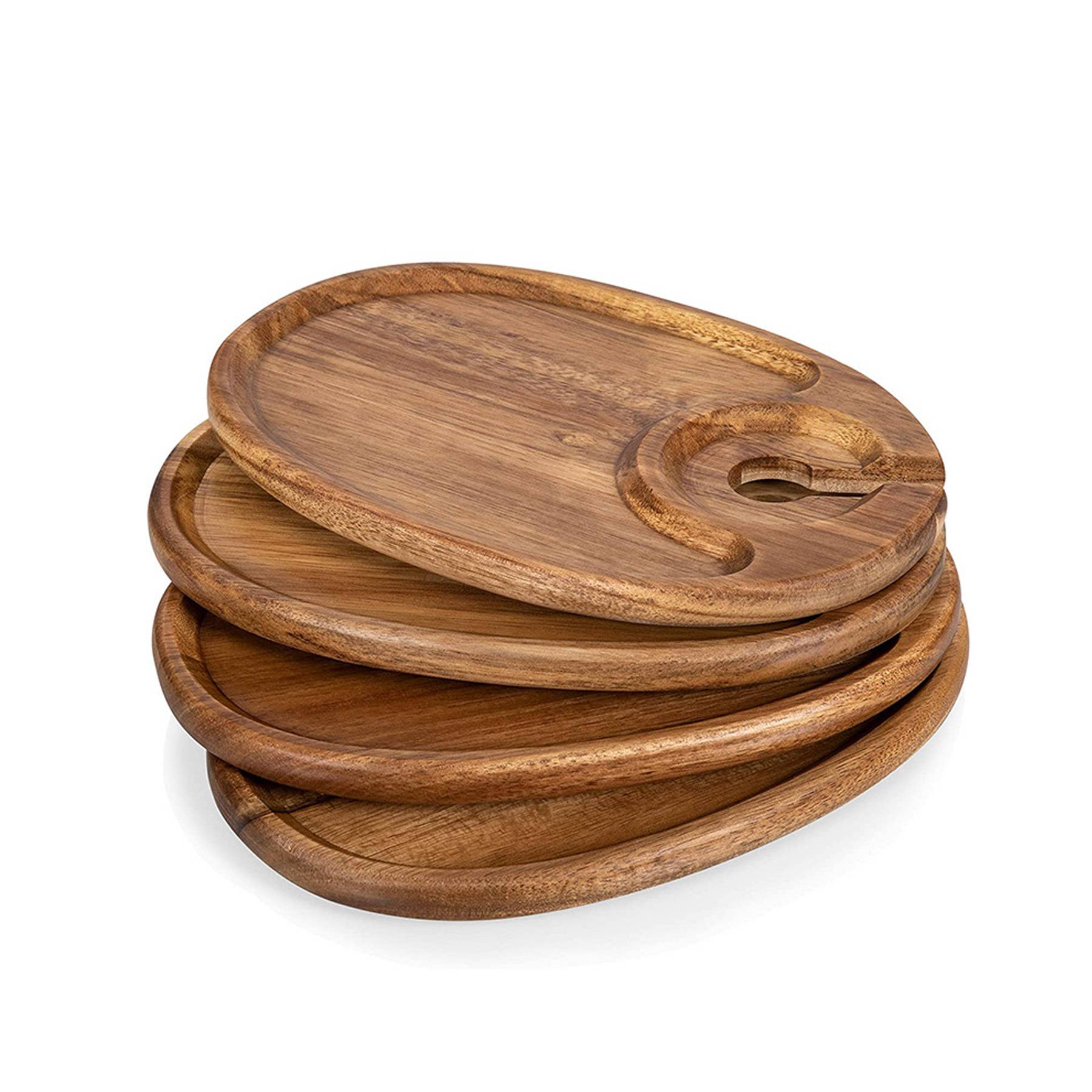 Cocktail Plate with Glass Holder 7