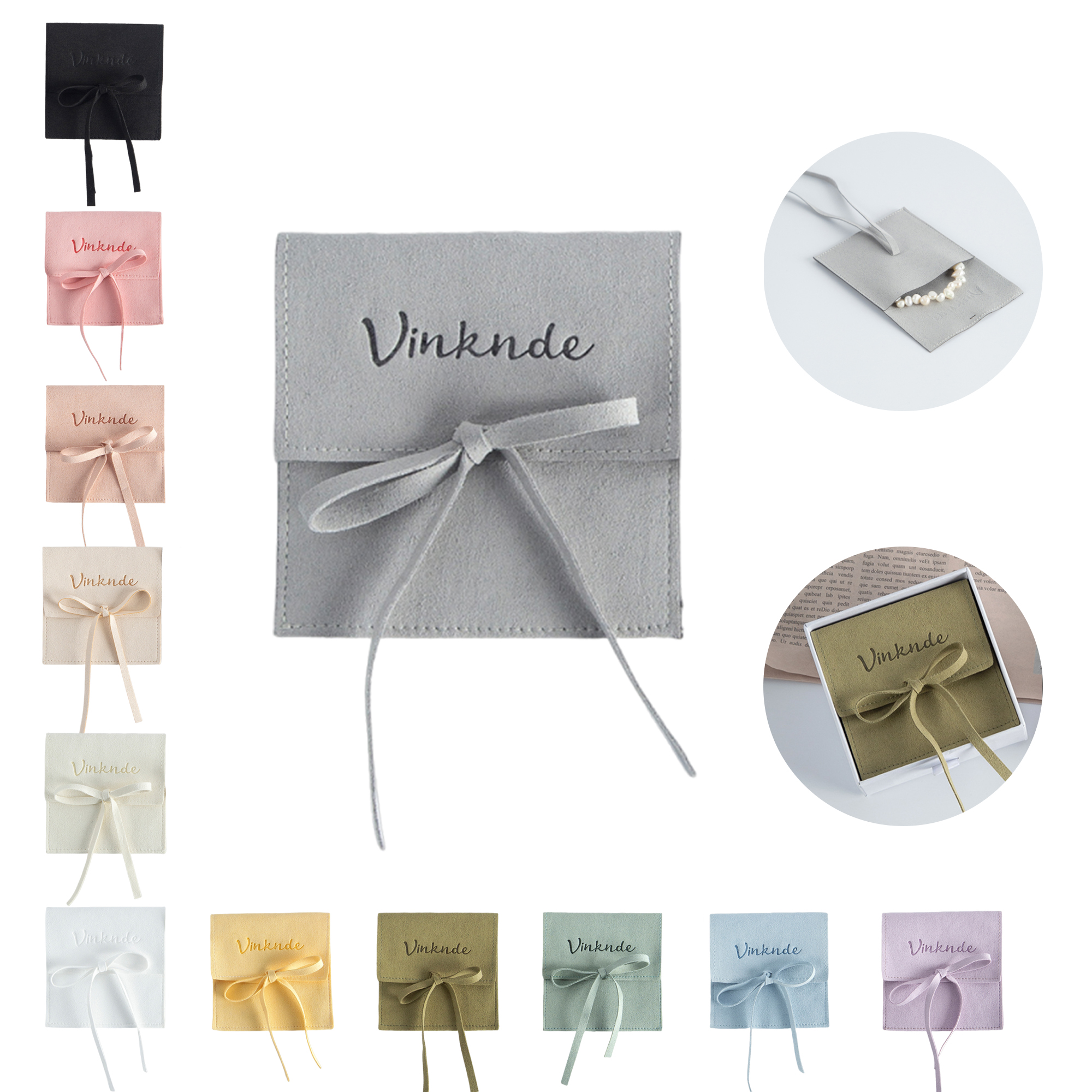 MOQ100 Microfiber Jewelry Gift Bags 2