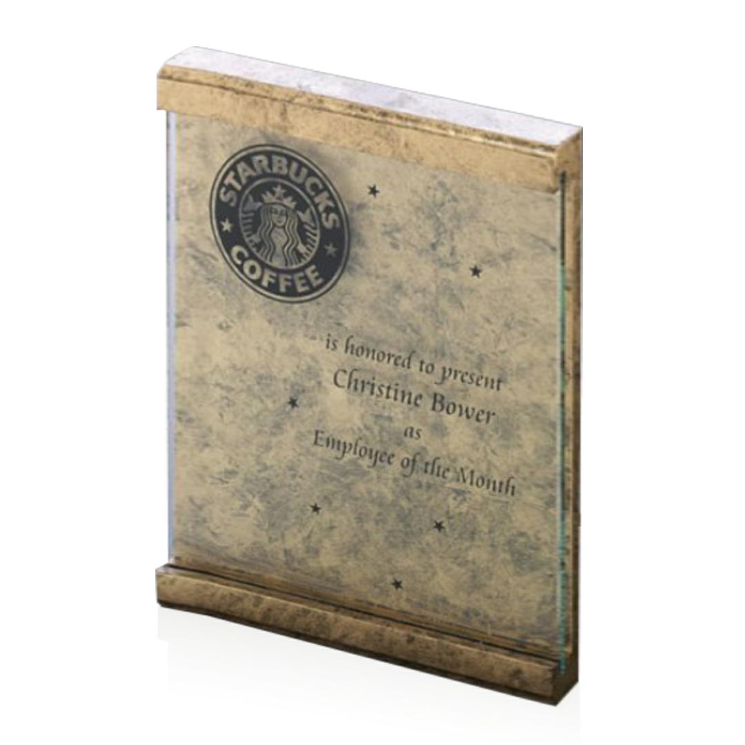 Scroll Plaque - Jade/Gold 3