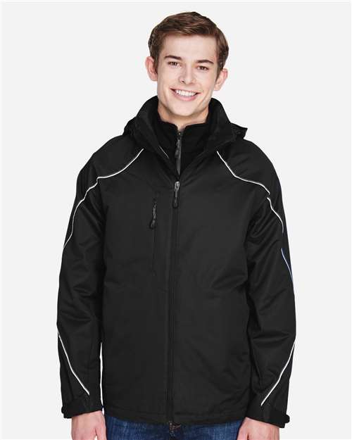 Men's Angle 3-In-1 Jacket with Bonded Fleece Liner - 88196 7