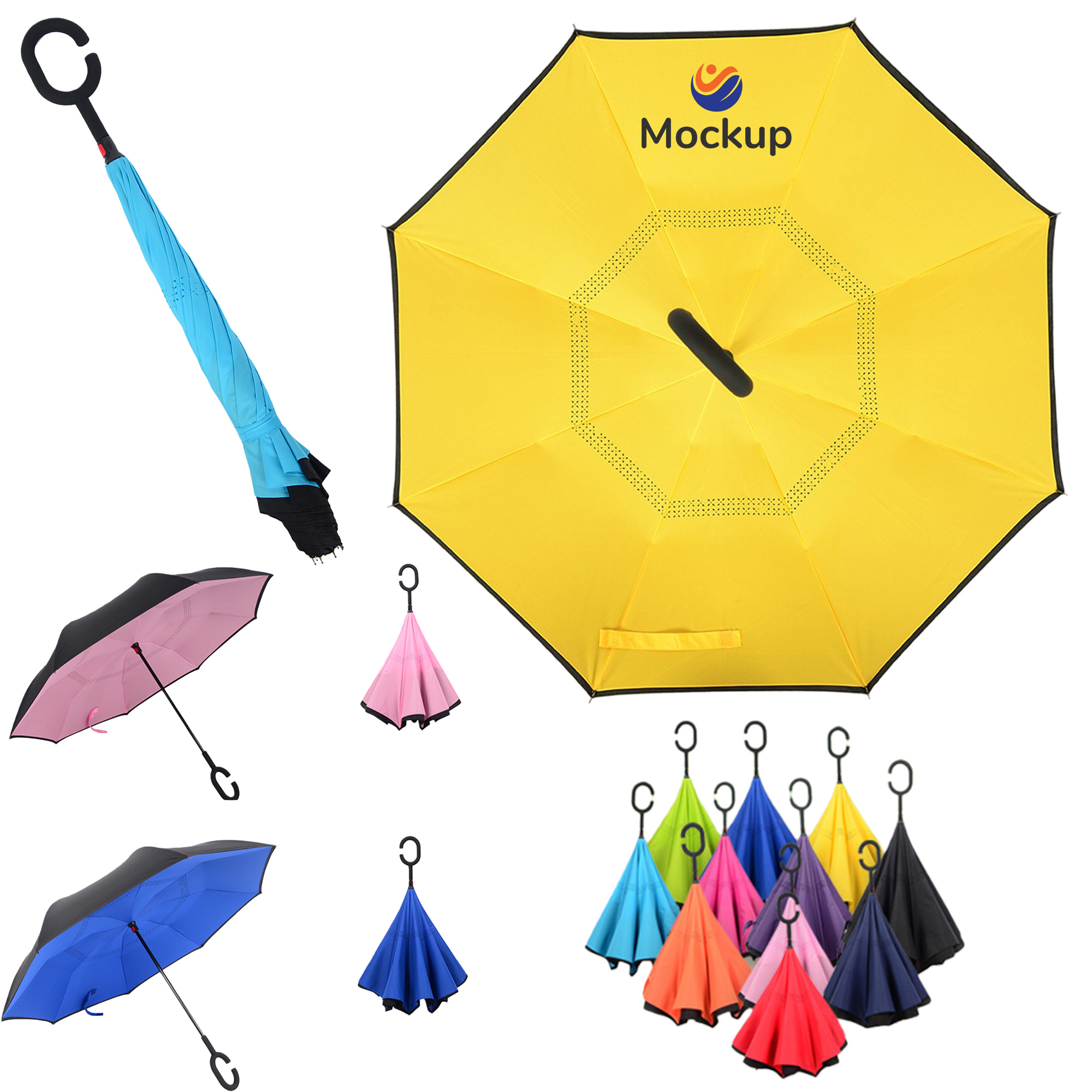 Double Canopy Waterproof Umbrella 8