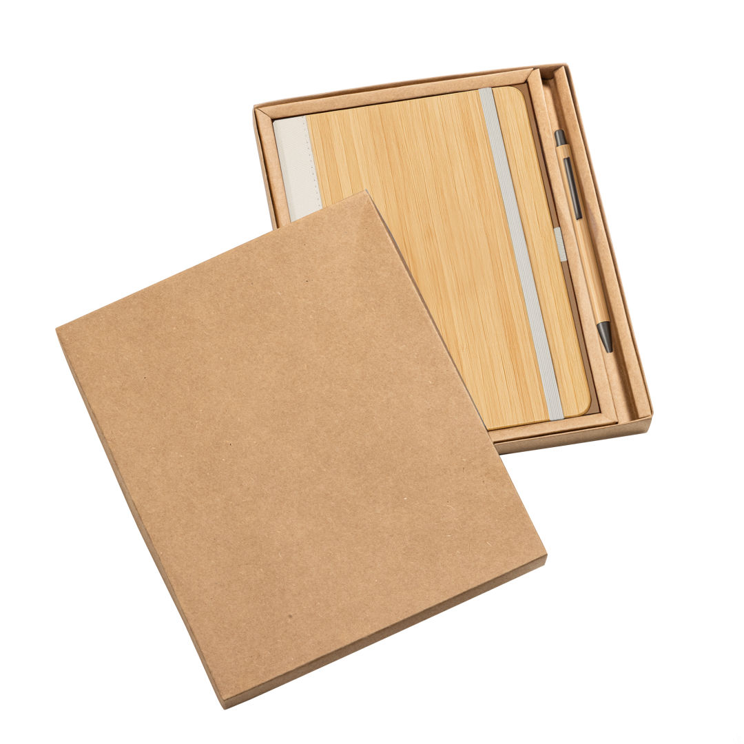 Forleo Bamboo Notebook/Lucky Pen Gift Set 4