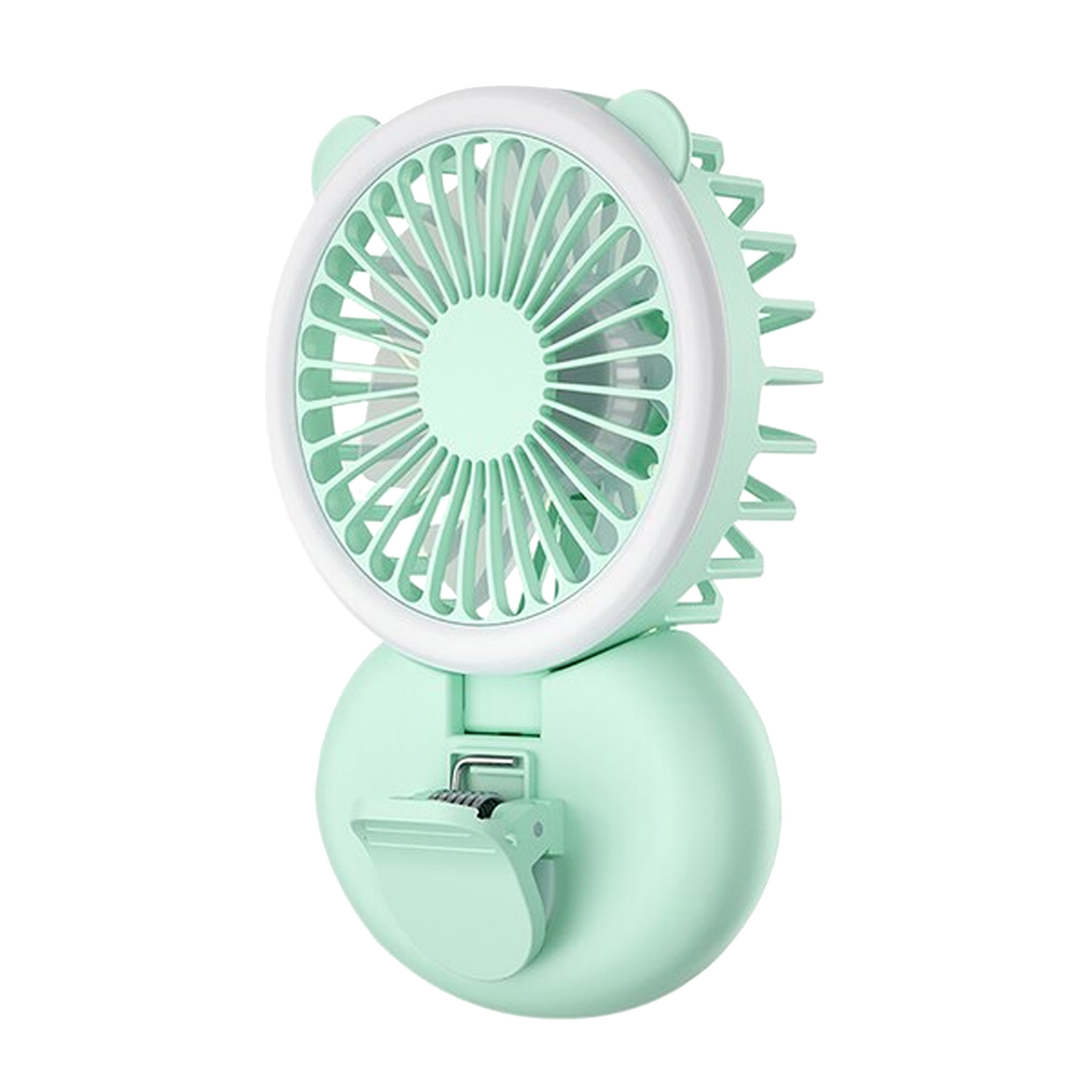 RenoGlow 2in1 LED Fill Light Clip On Fan 2