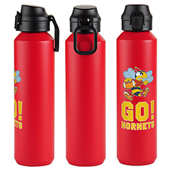 Nexus 27 oz Recycled Aluminum Bottle with Flip-Top Lid and Carabiner 88