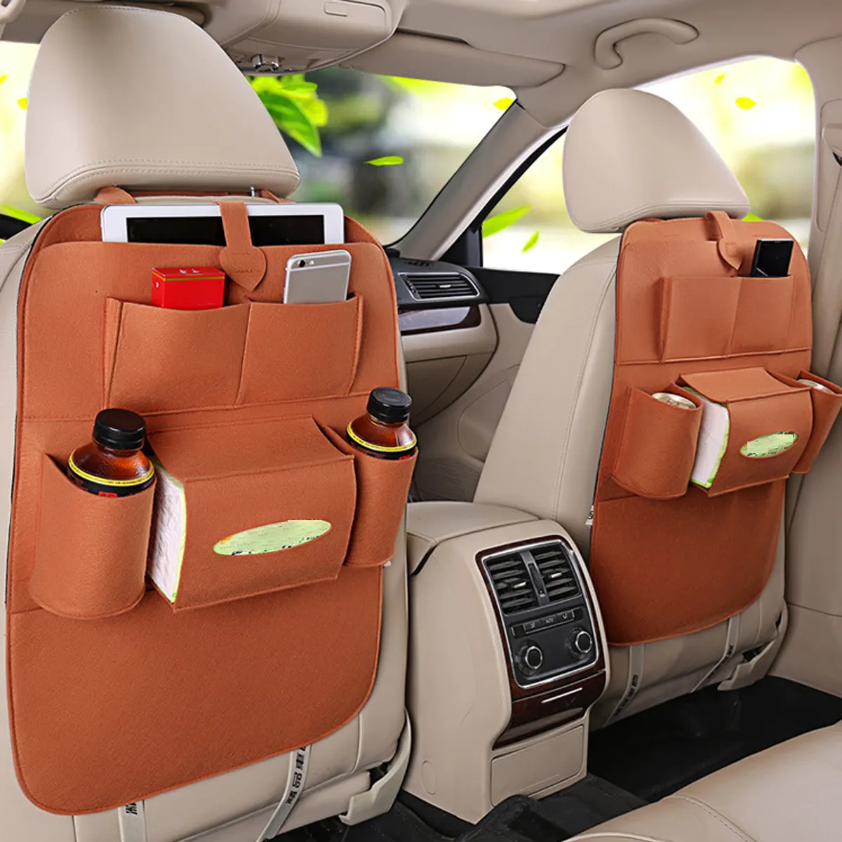Car Seat Back Bag Stowing Tidying Organizer Hanging Storage 4