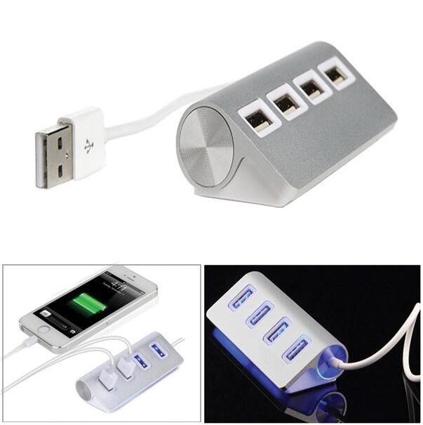 Aluminum 4 Ports USB Hub 2