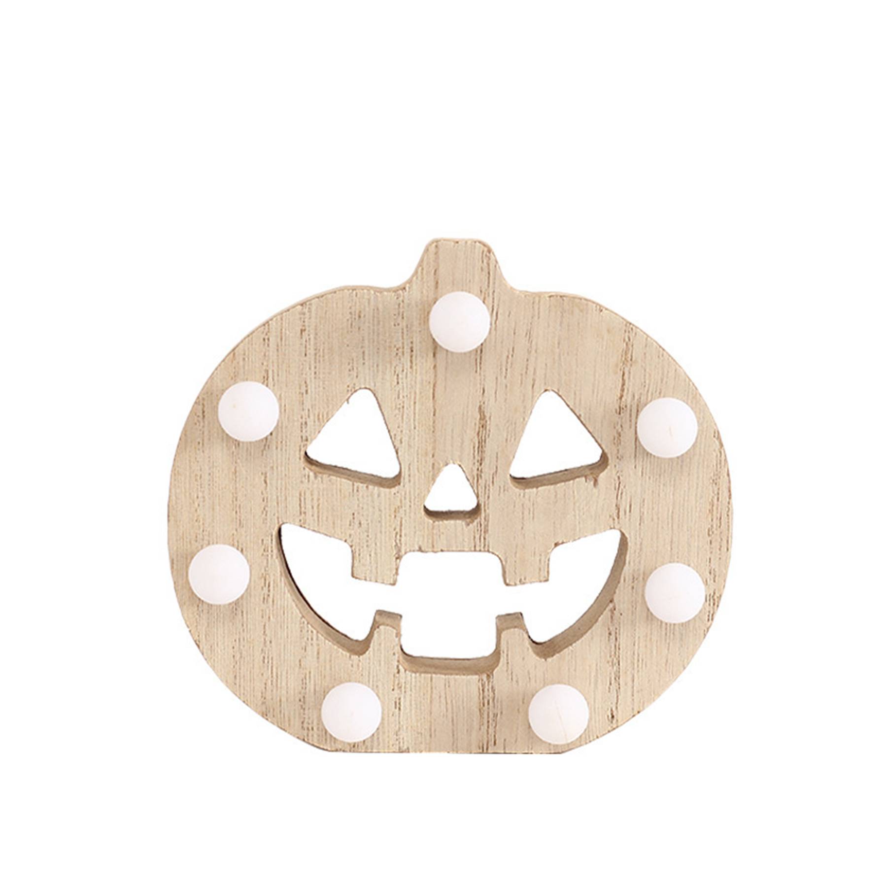Wooden pumpkin lantern 6