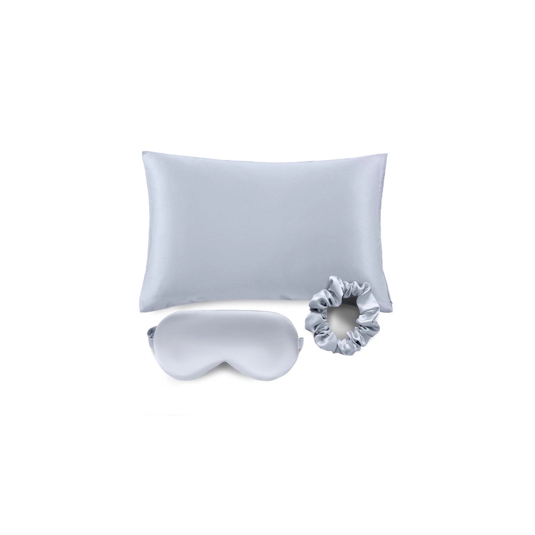 Silky Satin Pillow Covers with Hidden Zipper Set of 3 2