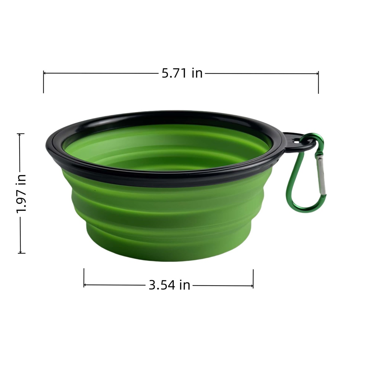 Collapsible Portable Silicone Pet Bowl 2