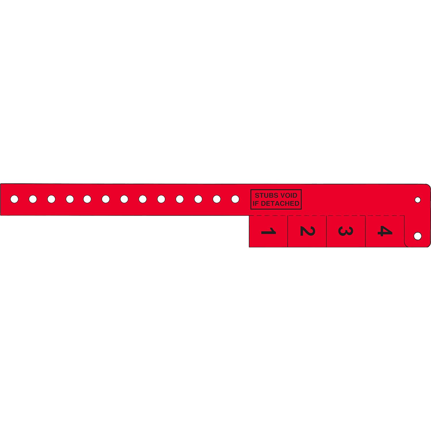 Multi-Tab Vinyl Wristband with 4 Tabs 2