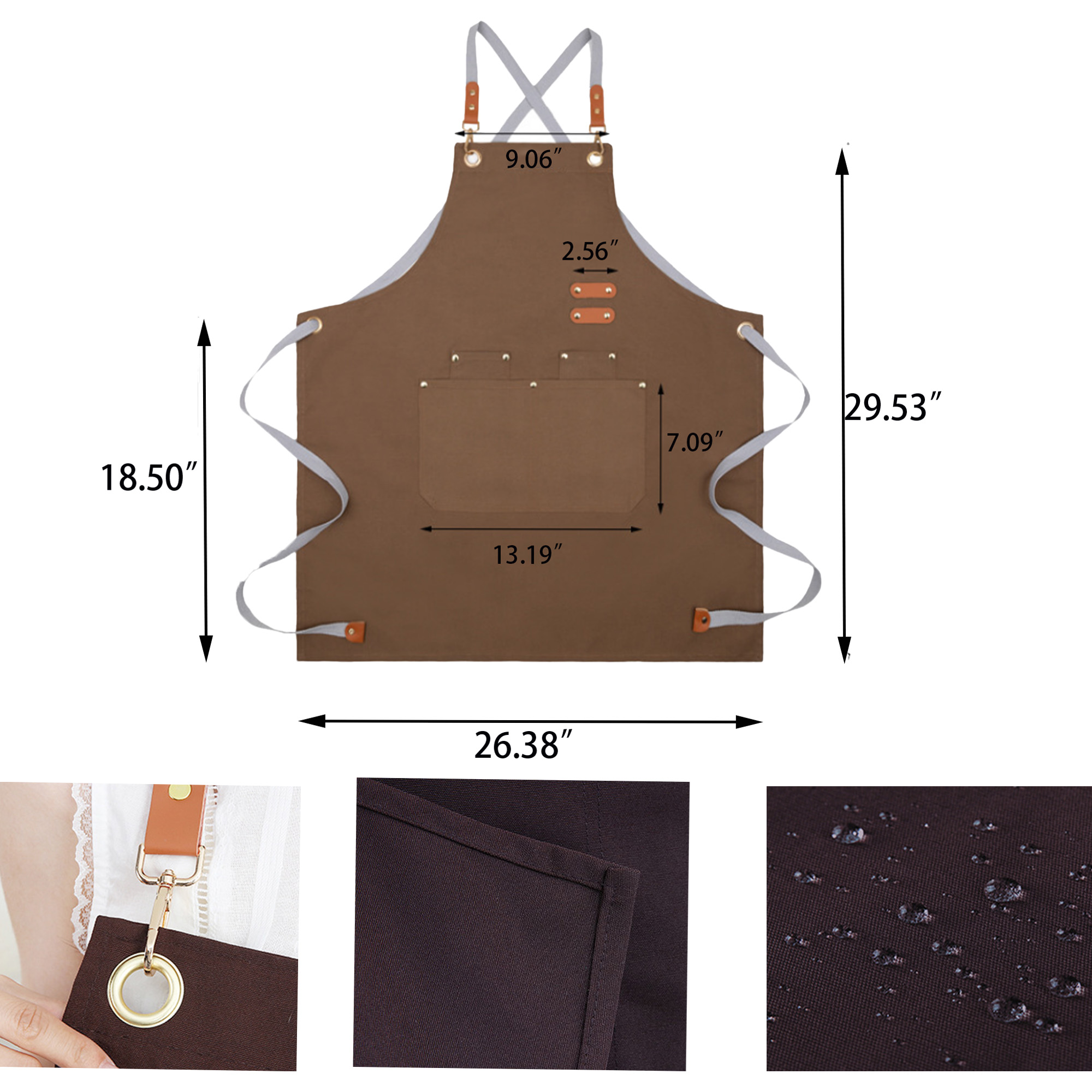 MOQ 20 Colour Printing Waterproof Cookong Gardening Apron 3