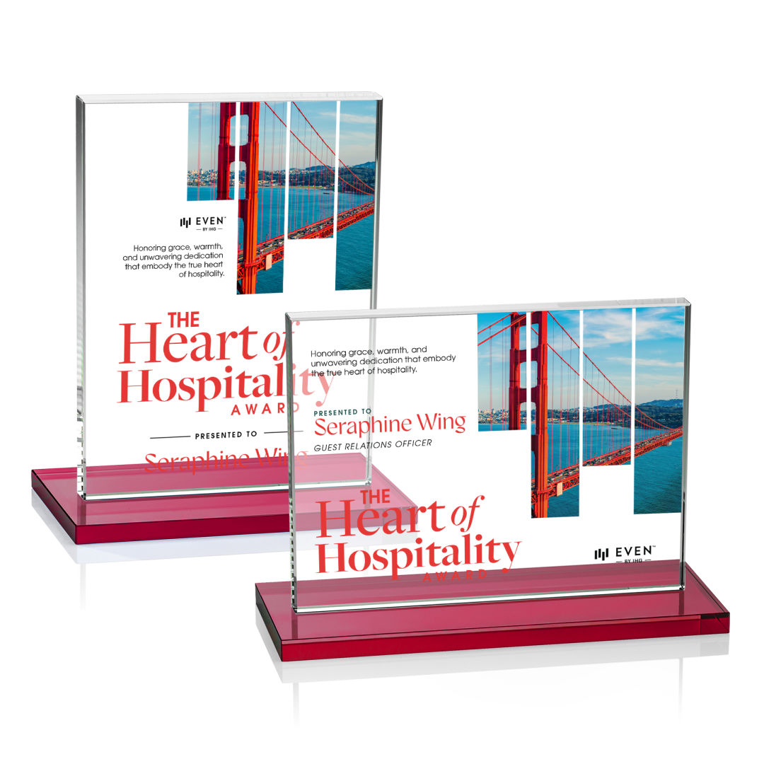 Emperor VividPrint™ Award - Red (Horiz)