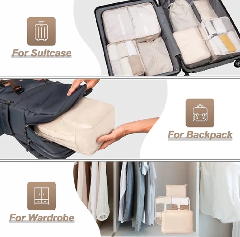 Travel Packing Cube Organizer Set 3