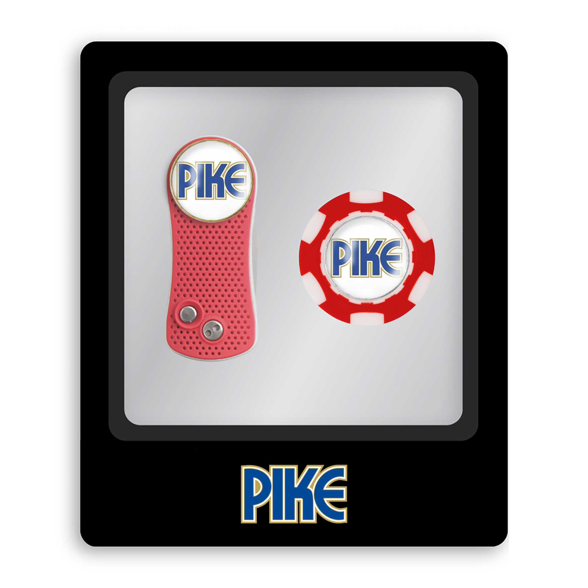 Ahead Switchfix Divot Repair Tool & Poker Chip Ball Marker Gift Set 11