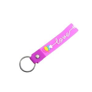 Stylish PVC Love Keychain 16