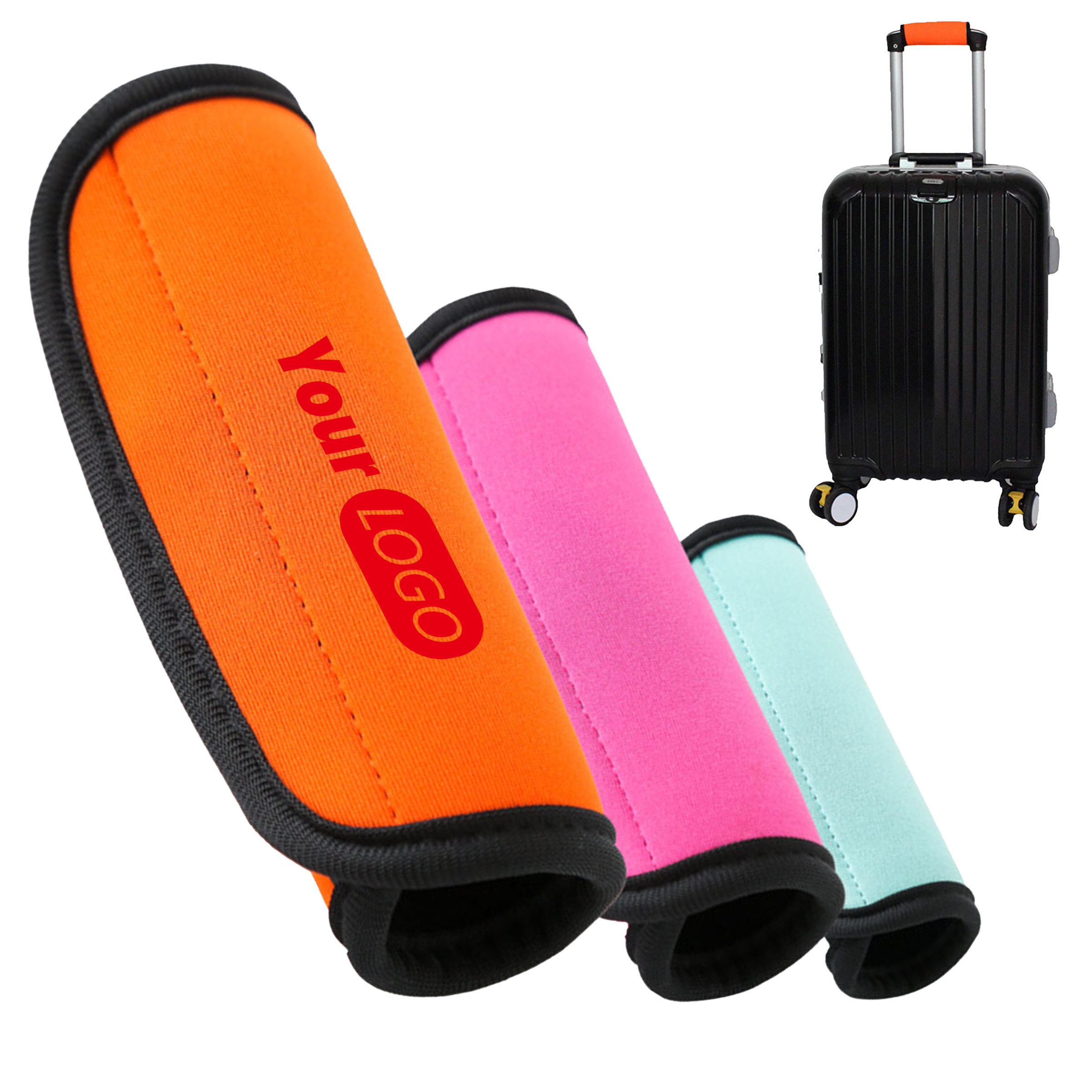 Neoprene Ergonomic Handle Wraps For Luggage With Easy-Spot Colors 5