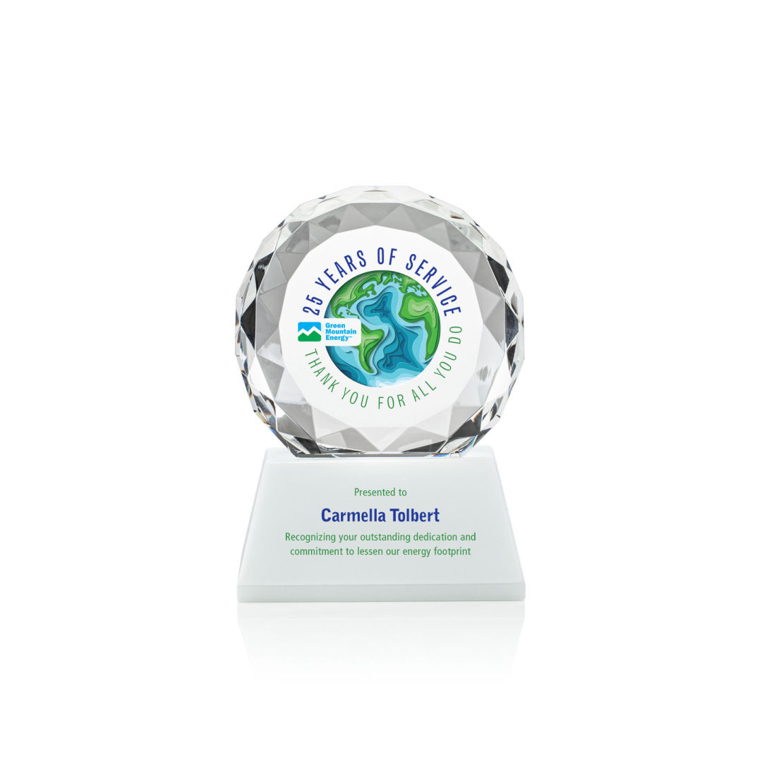 Seville VividPrint™ Award on Entwhistle Base - White 6