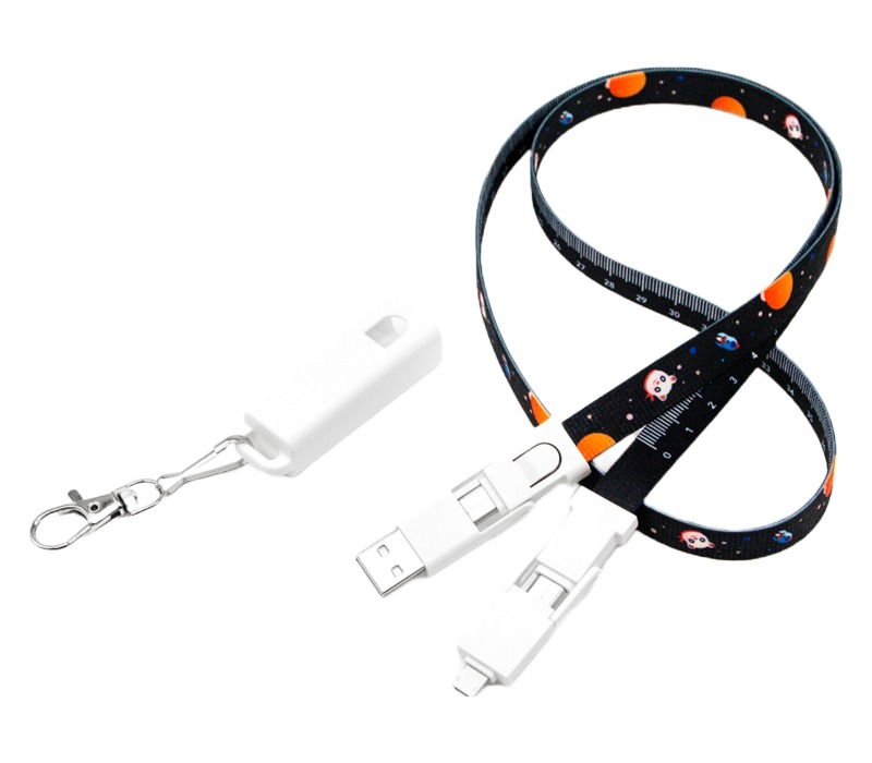 6-in-1 Tape Measure Lanyard Charging Cable 4