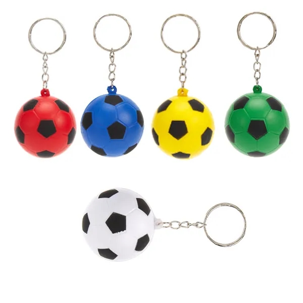 Customized Soccer Ball Stress Reliever Keychain 4