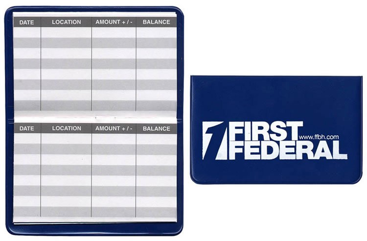 Bank Card Register Card 20