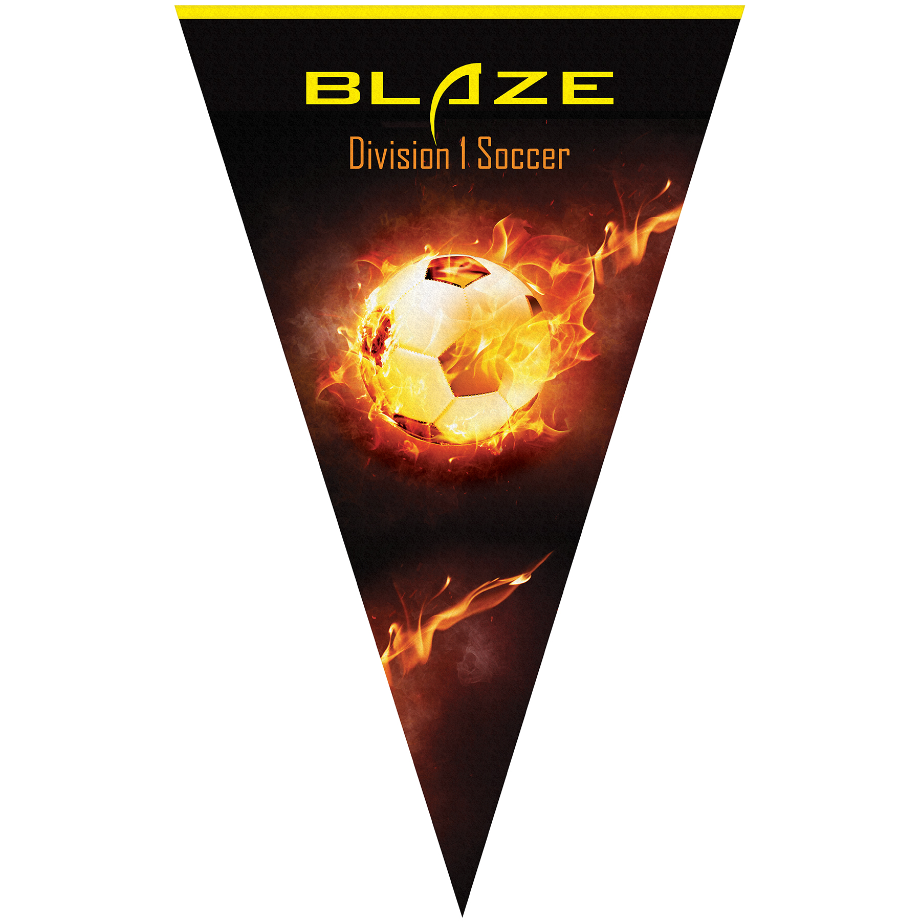 30" x 48" Vertical Triangle Shaped Felt Banner 11